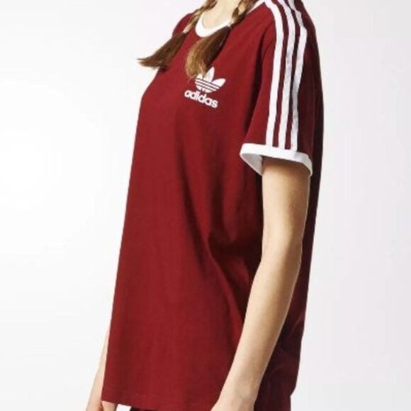 Xs maroon adidas tee - Picture 1 of 6